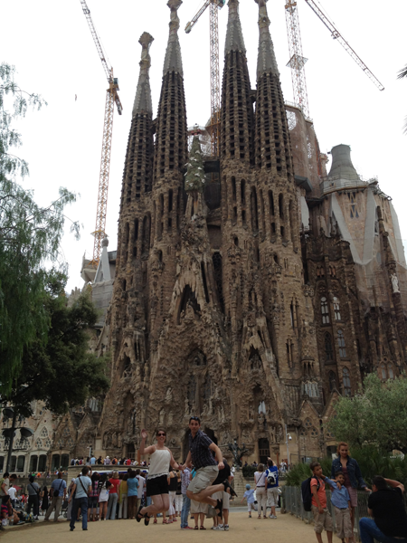 la Sagrada Família och det berömda hoppet